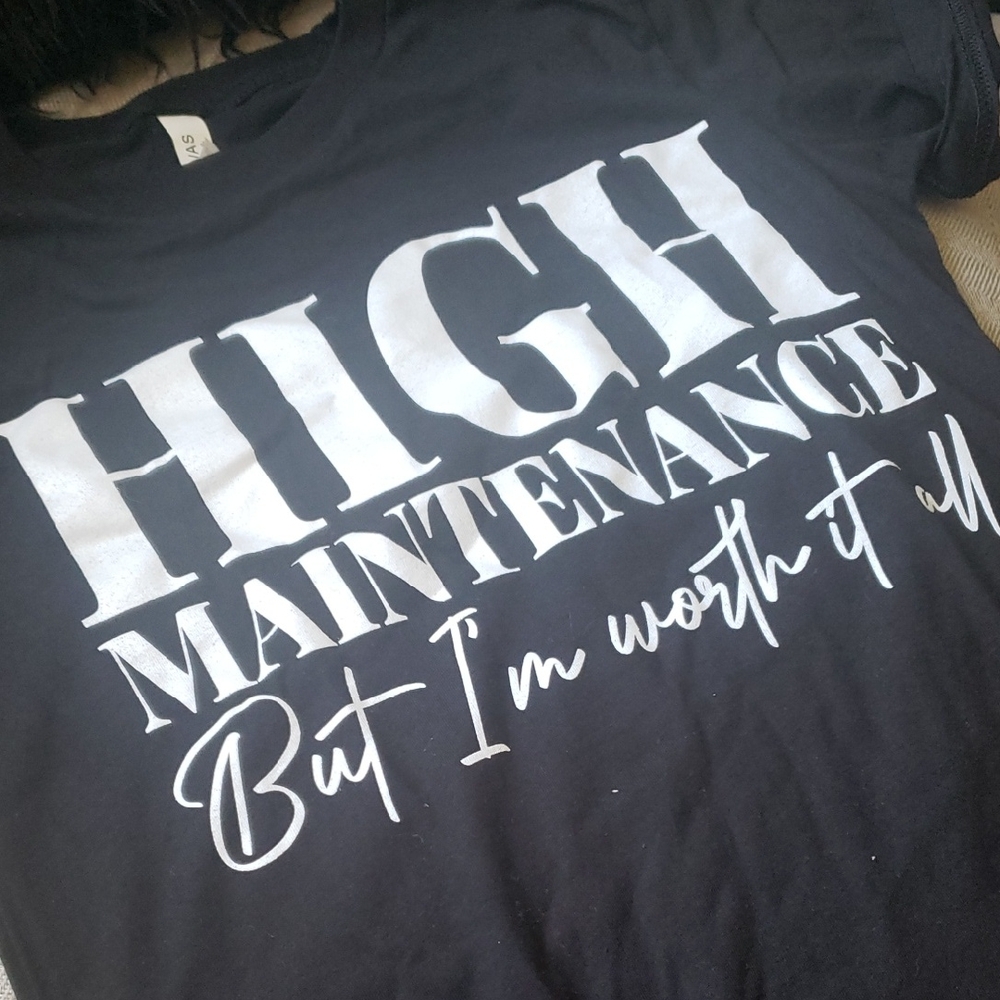 Black Graphic Tee - High Maintenance